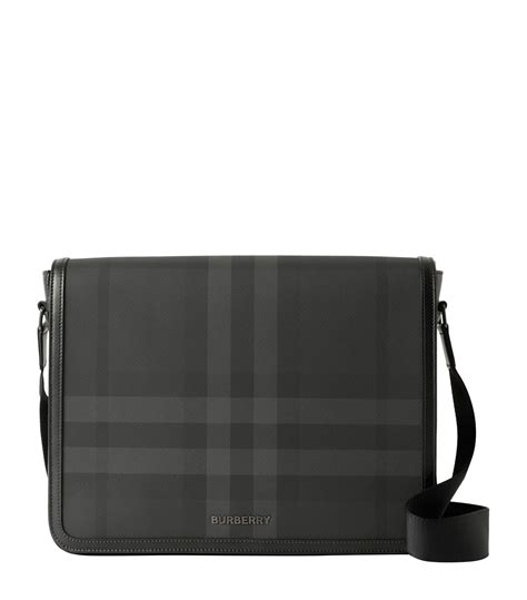 burberry black messenger bag